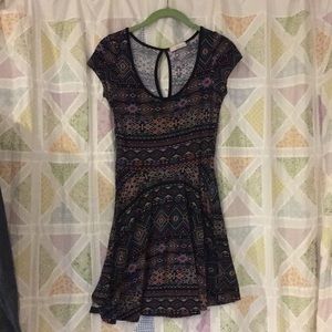 Dress with geometric patterns